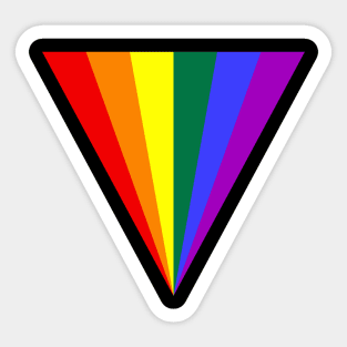 Pride Triangle Rainbow colored gift idea Sticker